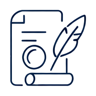 Okiratszerkesztés ikon